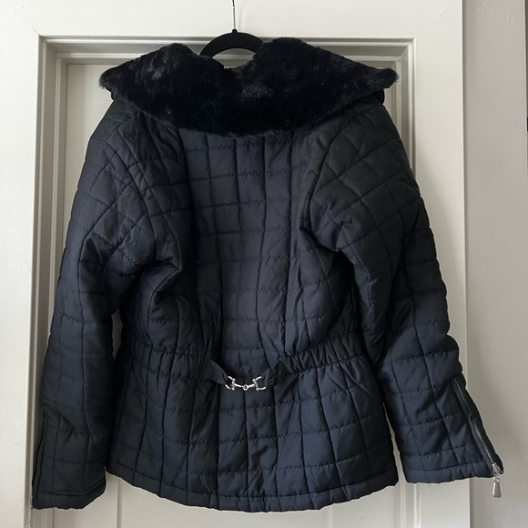puffy jacket with faux fur collar - Picture 2 of 2
